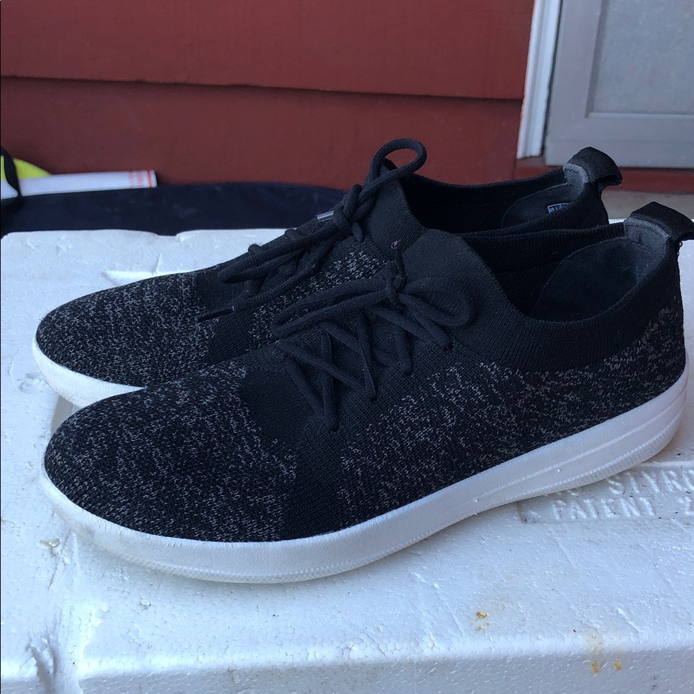 FitFlop Z7876 Women's Black F-Sporty Uberknit Low Top Sneakers Size US 8.5